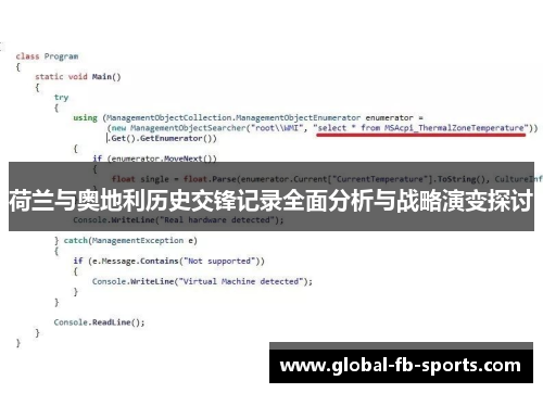 荷兰与奥地利历史交锋记录全面分析与战略演变探讨 荷兰与奥地利历史交锋记录全面分析与战略演变探讨